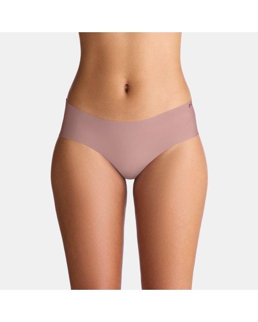 Under Armour Pink Ua Pure Stretch 3-pack No Show Hipster