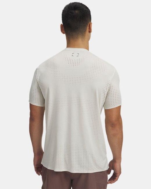 Camiseta De Manga Corta Halo Vent Para Hombre Summit Reflectante Under Armour de hombre de color White
