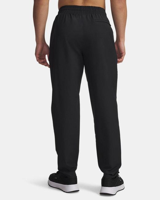 Under Armour Black Unstoppable Tapered Pants for men