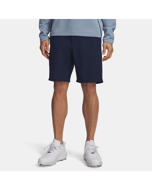 Under Armour Blue Matchplay Tapered Shorts Academy for men