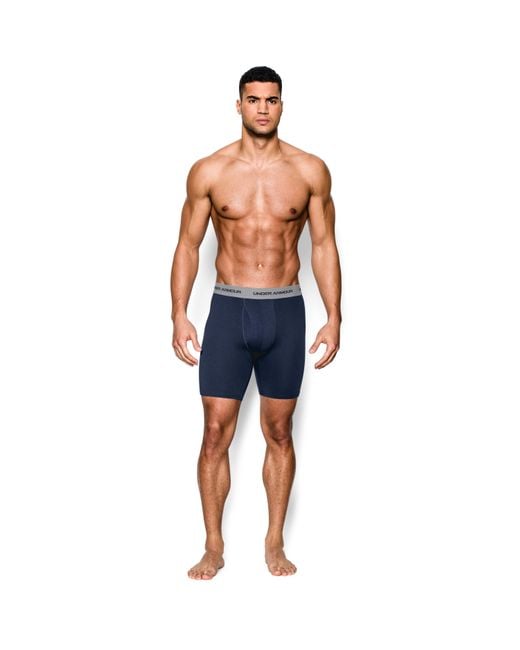 Under Armour Men's Charged Cotton® Stretch 9” Boxerjock® 3-pack for Men |  Lyst