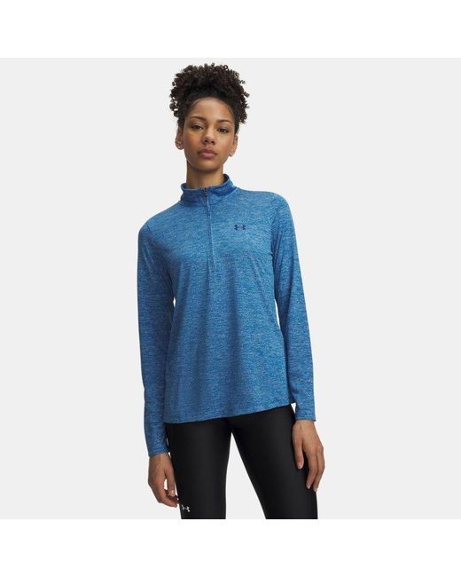 Under Armour Green Tech Twist ½ Zip Aegean Blackout