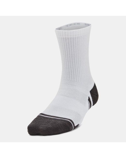 Under Armour Multicolor Performance Tech Kids' 3-Pack Crew Socks Jet