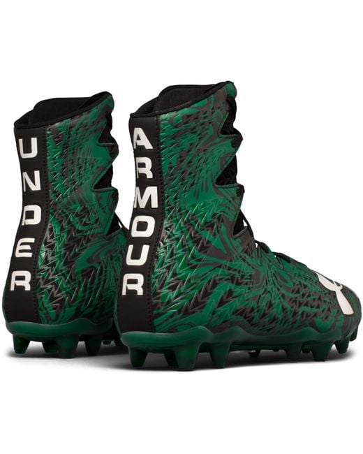 Under Armour Ua Highlight Lux Mc Black green Football Cleats 10 Us