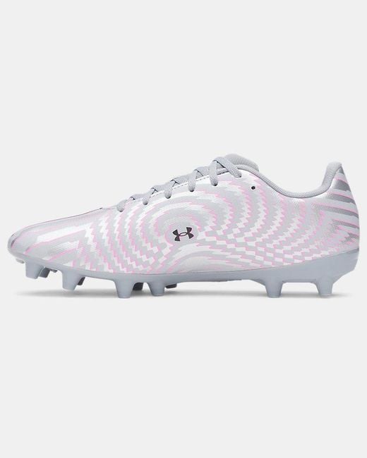 Under Armour Shadow Club 4 Fg Soccer Cleats Steel Metallic