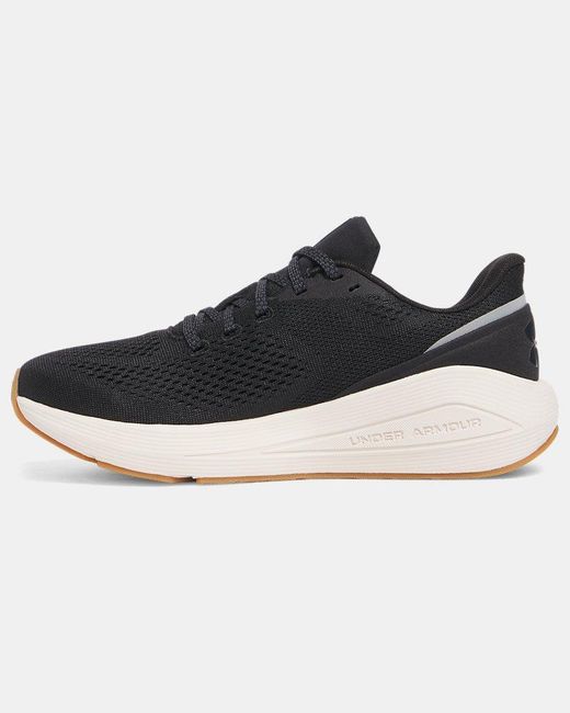 Under Armour Black Sonic 7 Running Shoes Stone Anthracite