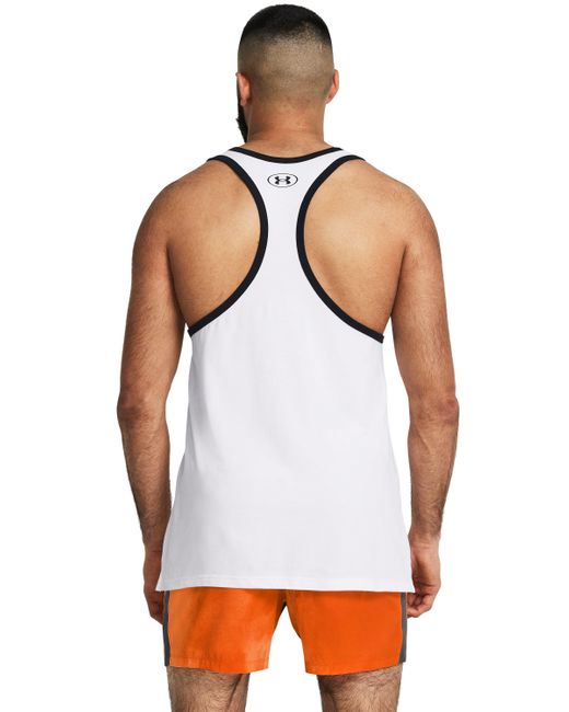 Under Armour White Project Rock Get To Work Sleeveless for men