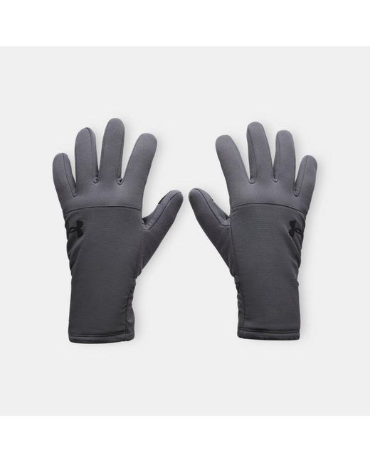 Under Armour Gray Storm Fleece Gloves Castlerock for men