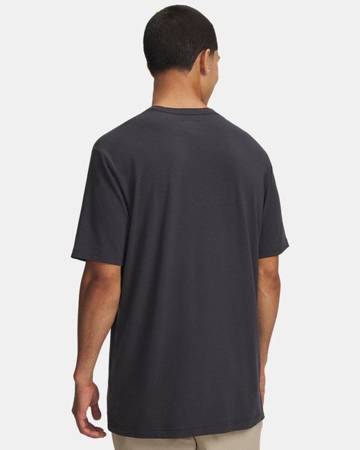 Under Armour Black Explor Graphic Short Sleeve Anthracite Summit for men