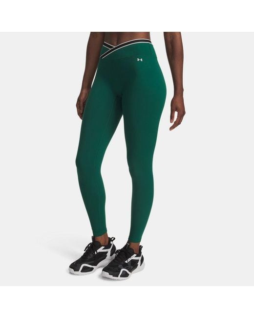 Under Armour Green Motion Sport Tape Leggings Campus Ivy Summit