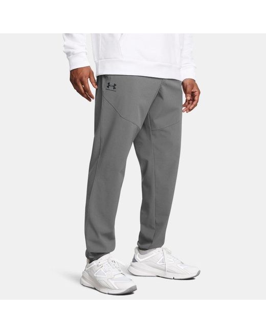 Under Armour Gray Vibe Woven Joggers Castlerock for men