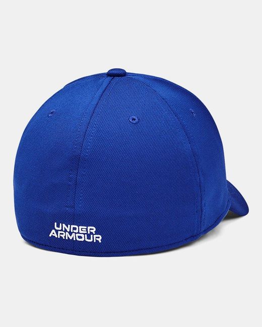 Under Armour Blue Blitzing Low Stretch Fit Cap Royal for men