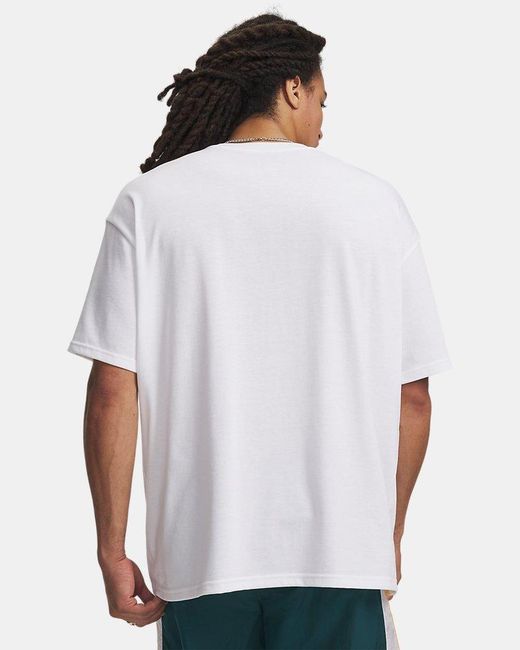 Under Armour White Heavyweight Sports Short Sleeve for men