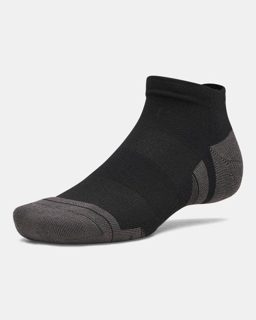Under Armour Black Performance Tech 3-Pack Low Socks Ultimate Ultimate Jet