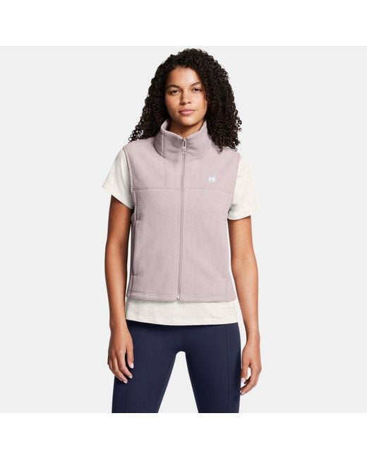 Under Armour Gray Expanse Fleece Vest Tetra / Tetra