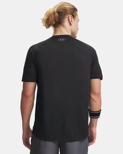 Under Armour Black Tech 2.0 Short Sleeve Graphite for men