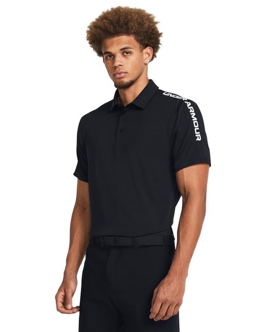 Under Armour Black Playoff 3.0 Striker Polo for men