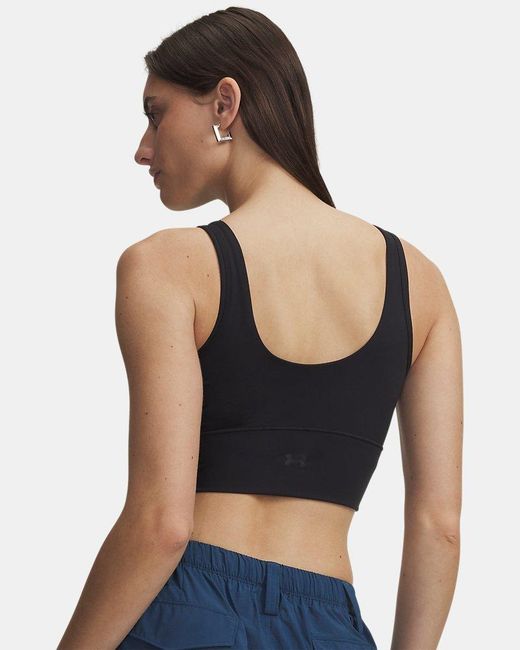 Under Armour Red Meridian Fitted Crop Tank