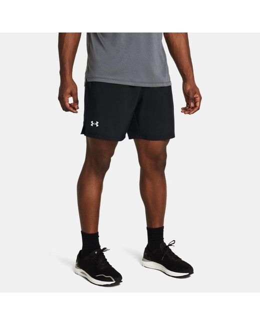 Under Armour Blue Launch Unlined 7" Shorts Reflective for men