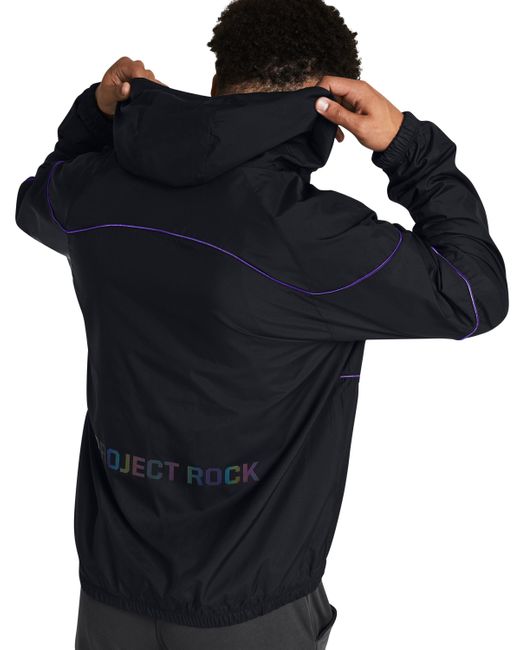 Under Armour Blue Project Rock Anorak Jacket for men