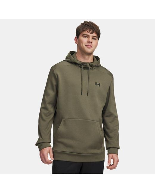 Under Armour Green Armour Fleece Hoodie Marine Od for men