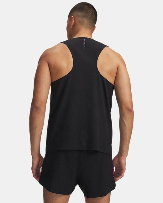 Under Armour Black Velociti Elite Singlet Ultimate Rebel Capri for men