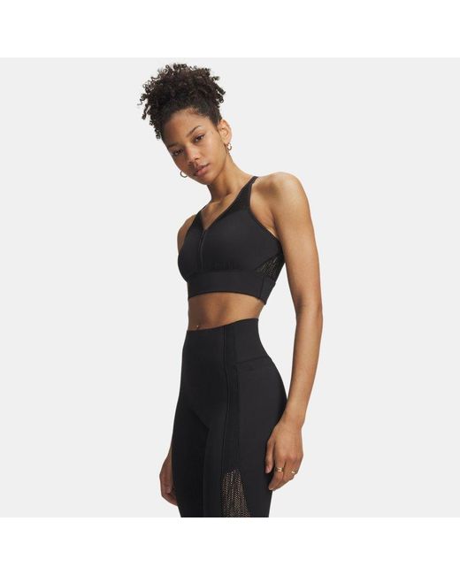 Under Armour Blue Vanish Elite Mesh Zip Tank Ultimate Metallic