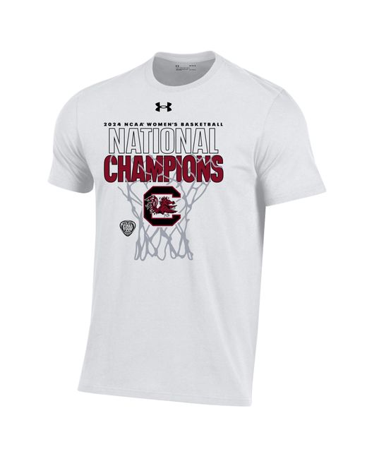 Under Armour White Ua South Carolina Collegiate National Champions Locker Room T-shirt