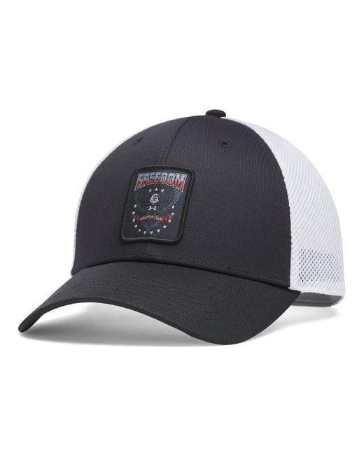 Under Armour Blue Ua Freedom Blitzing Trucker Hat for men