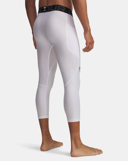 Under Armour White Heatgear ¾ Leggings for men