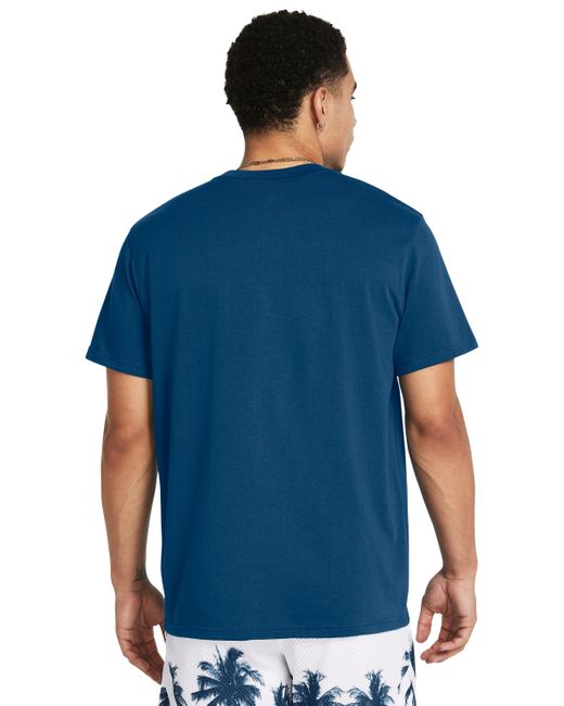 Camiseta curry embroidered splash Under Armour de hombre de color Blue
