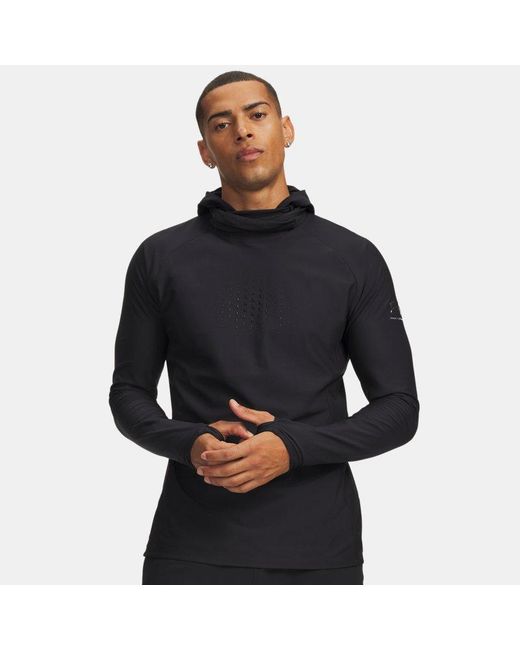 Under Armour Black Challenger Elite Balaclava Hoodie Chrome for men