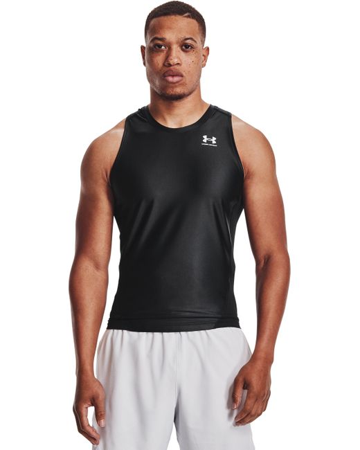 Camiseta de tirantes iso-chill compression Under Armour de hombre de color Black