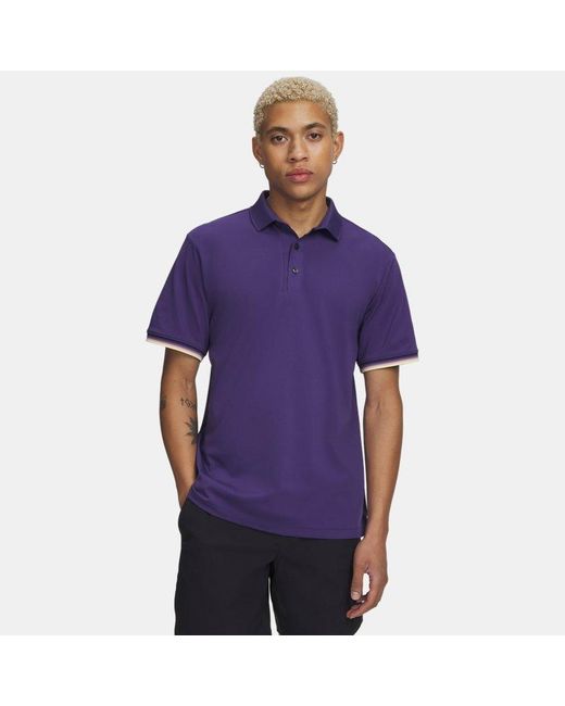 Under Armour Purple Armourdry Pique Polo Mystical for men