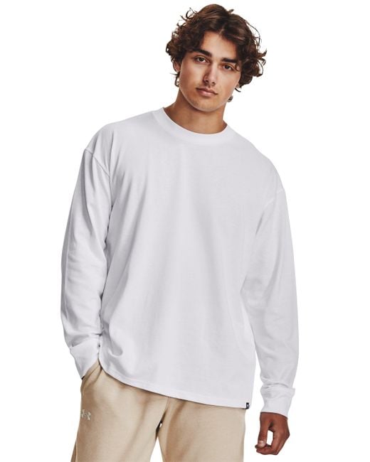 Under Armour White Ua Relaxed Long Sleeve for men