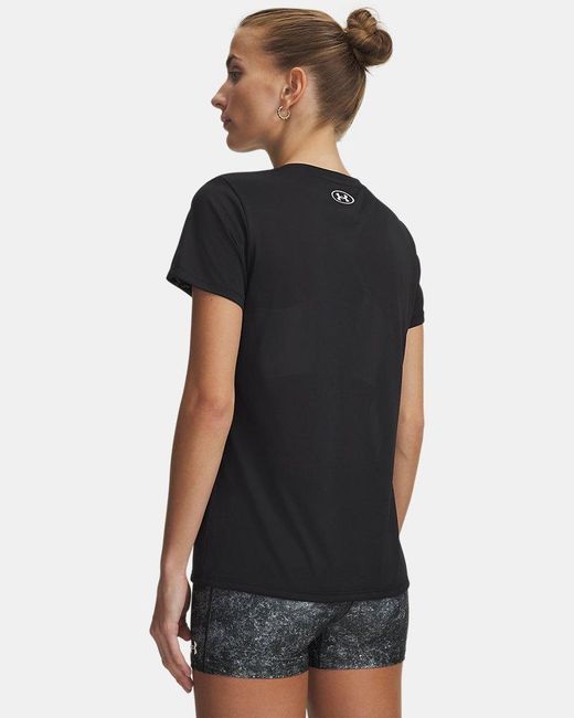 Under Armour Black Tech V-Neck Short Sleeve