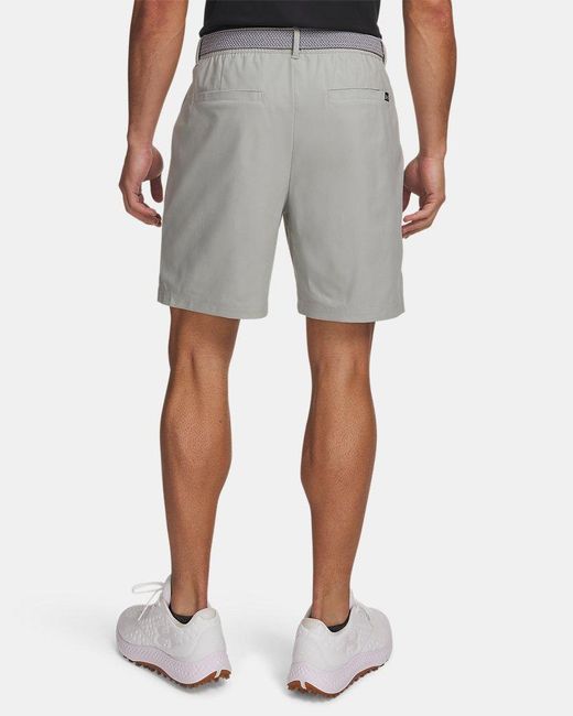 Under Armour Gray Curry Drive Range Shorts Titanium Clay for men