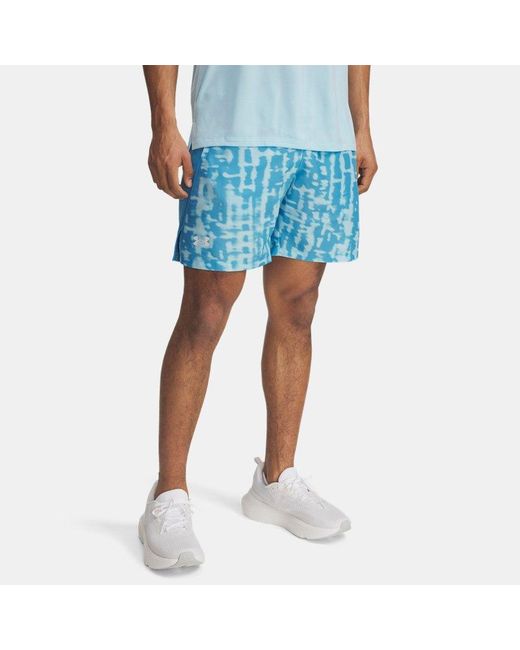 Under Armour Launch Shorts Für Herren (18 Cm) Stream Reflektierend in Blue für Herren