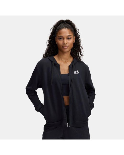 Under Armour Blue Rival Terry Full Zip