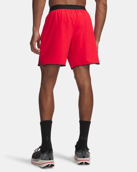 Under Armour Red Velociti Pro 2-In-1 Shorts Racer Reflective for men
