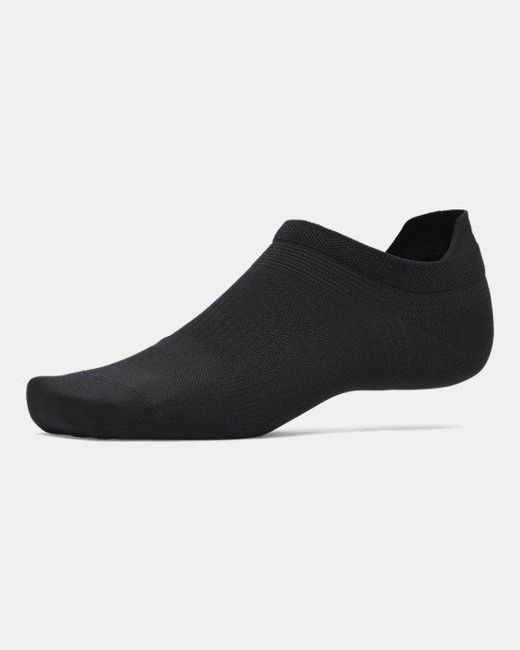 Under Armour Black Velociti Lite No Show Socks Ultimate Ultimate Reflective