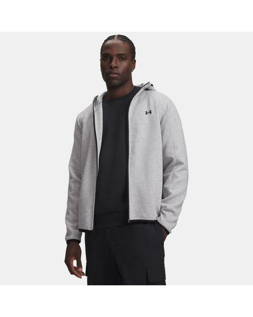 Under Armour Gray Ua Unstoppable Fleece Full Zip for men