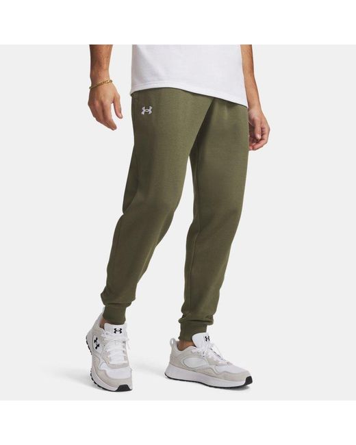 Under Armour Green Rival Fleece Joggers Marine Od for men
