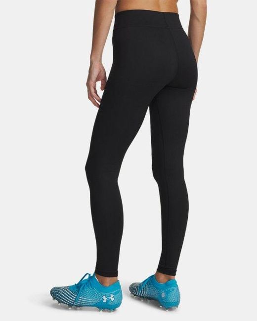Under Armour Dameslegging Coldgear Zwart Wit in het Blue