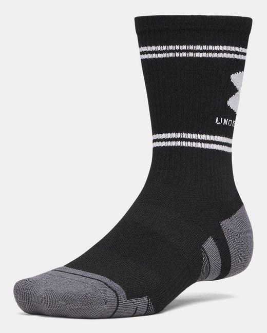 Under Armour Black Performance Tech 3-Pack Crew Socks Ultimate Ultimate