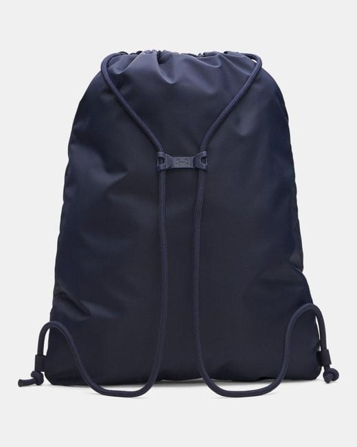 Under Armour Blue Hustle Sackpack Midnight Midnight Metallic