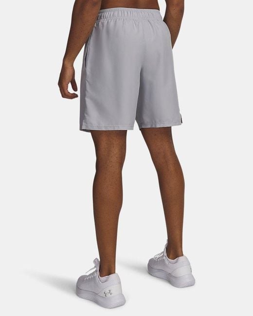 Under Armour Black Tech Woven Wordmark 8.25" Shorts Mod Lumos Lime for men