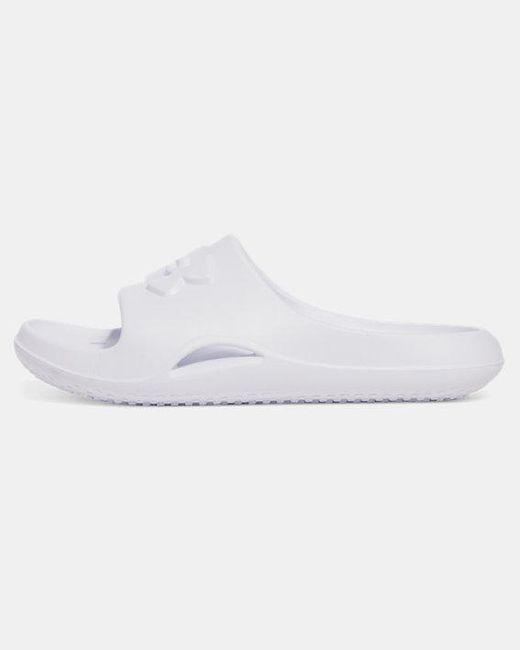 Under Armour White Locker V Slides