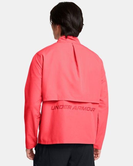 Under Armour Red Launch Jacket Racer / / Reflective for men