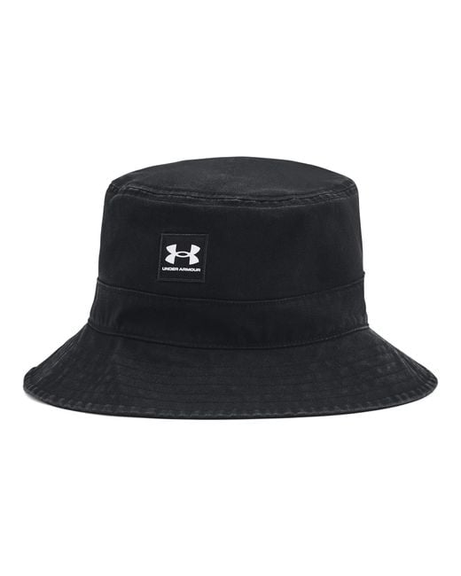 Under Armour Black Ua Branded Bucket Hat for men